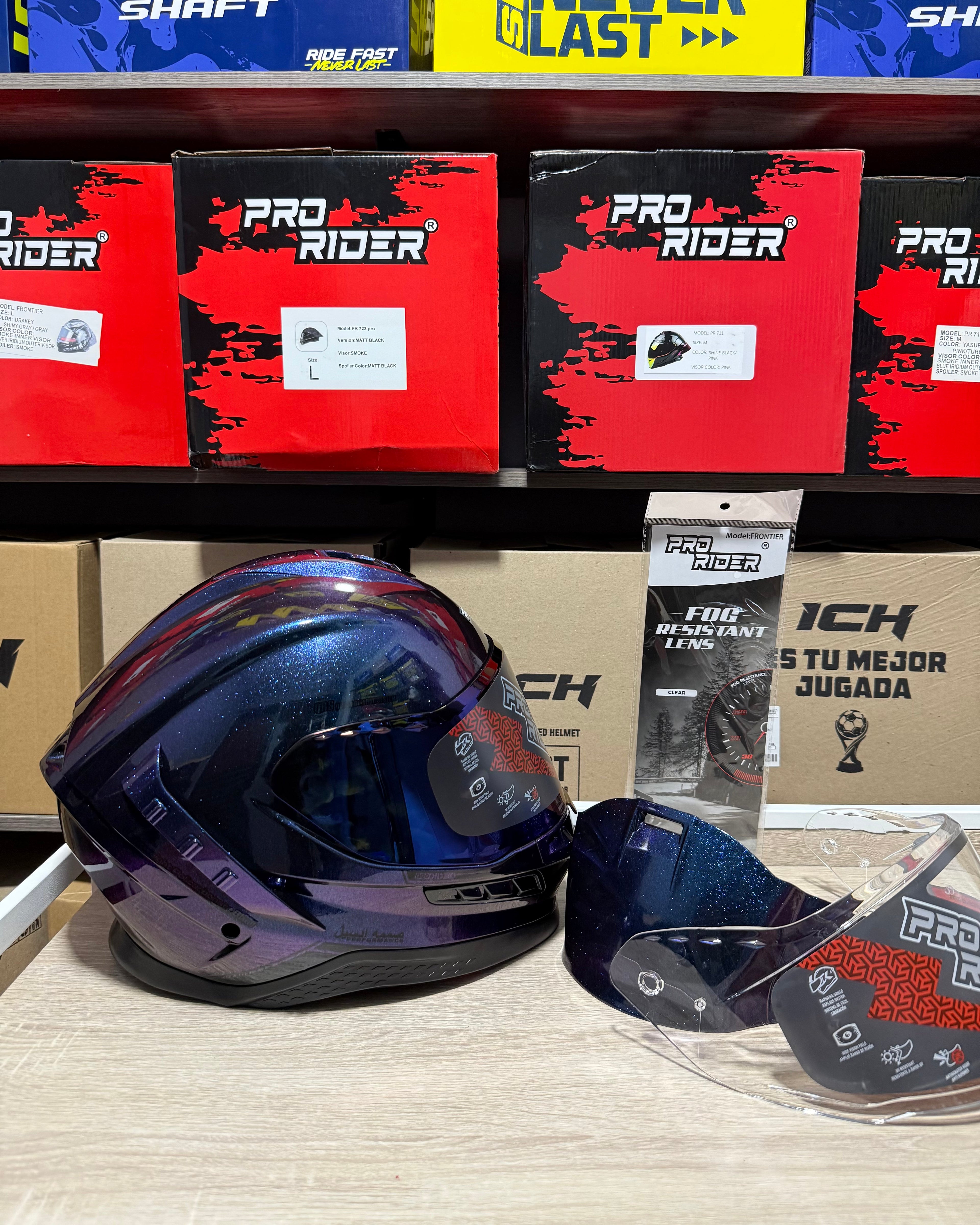 Casco integral Pro Rider Frontier - Chameleon Purple